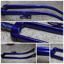 Nowy kolor - Navy blue, piaskowanie i malowanie rowerw